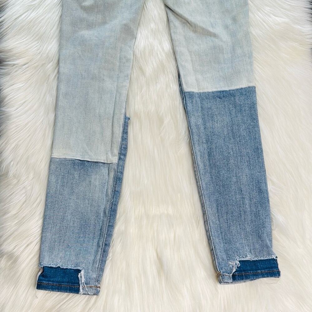 American Eagle Distressed Patchwork Hi Rise Jeggi… - image 6